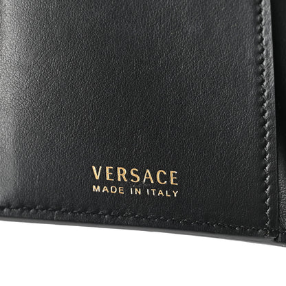Versace Vitello Virtus Iphone Wristlet Wallet Black 6 of 6