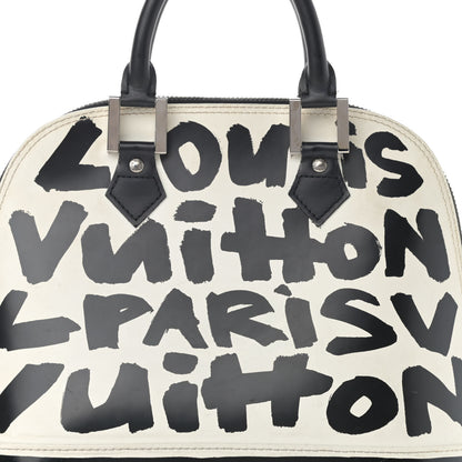 Louis Vuitton Graffiti Alma MM Black 7 of 17