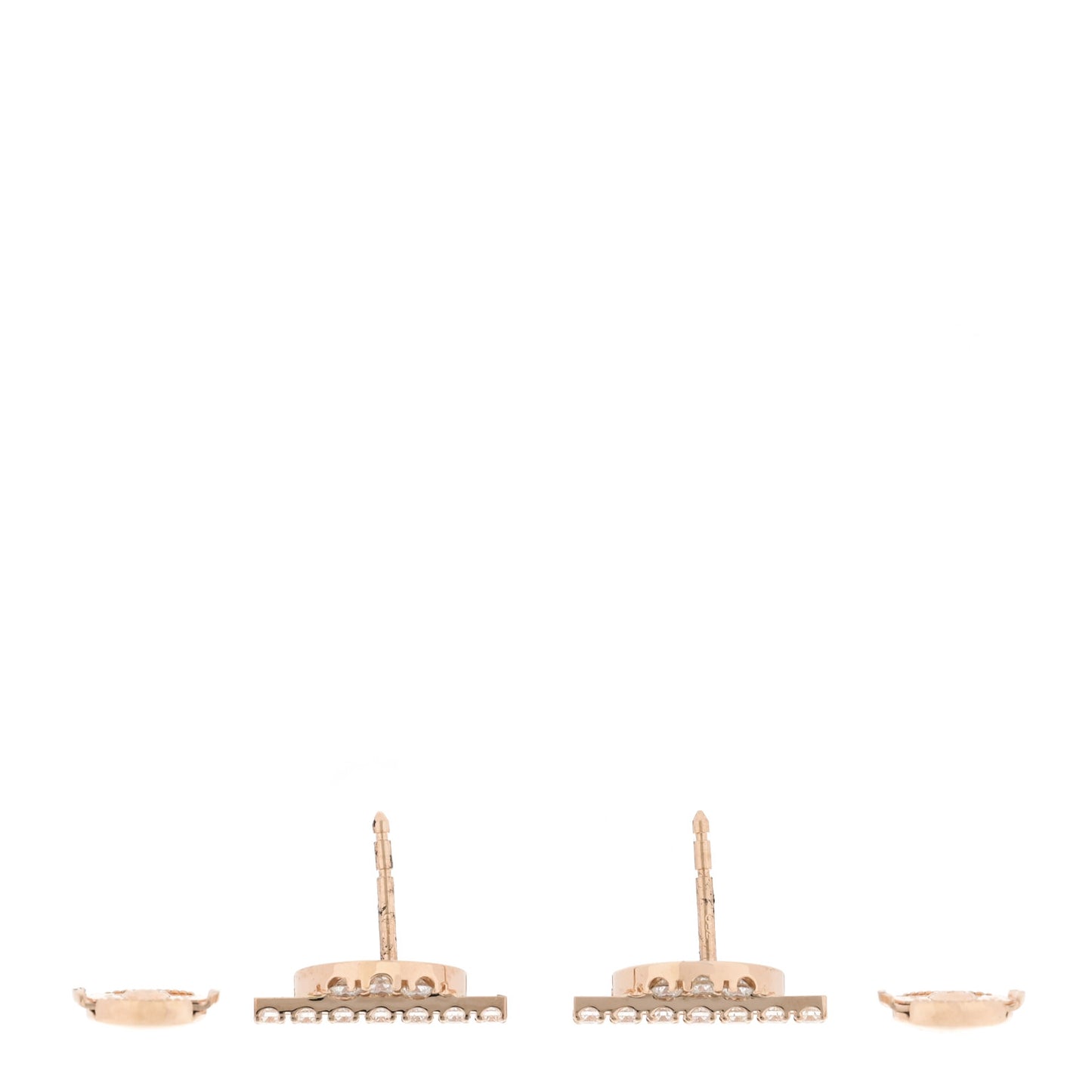 18K Rose Gold Diamond Finesse Earrings