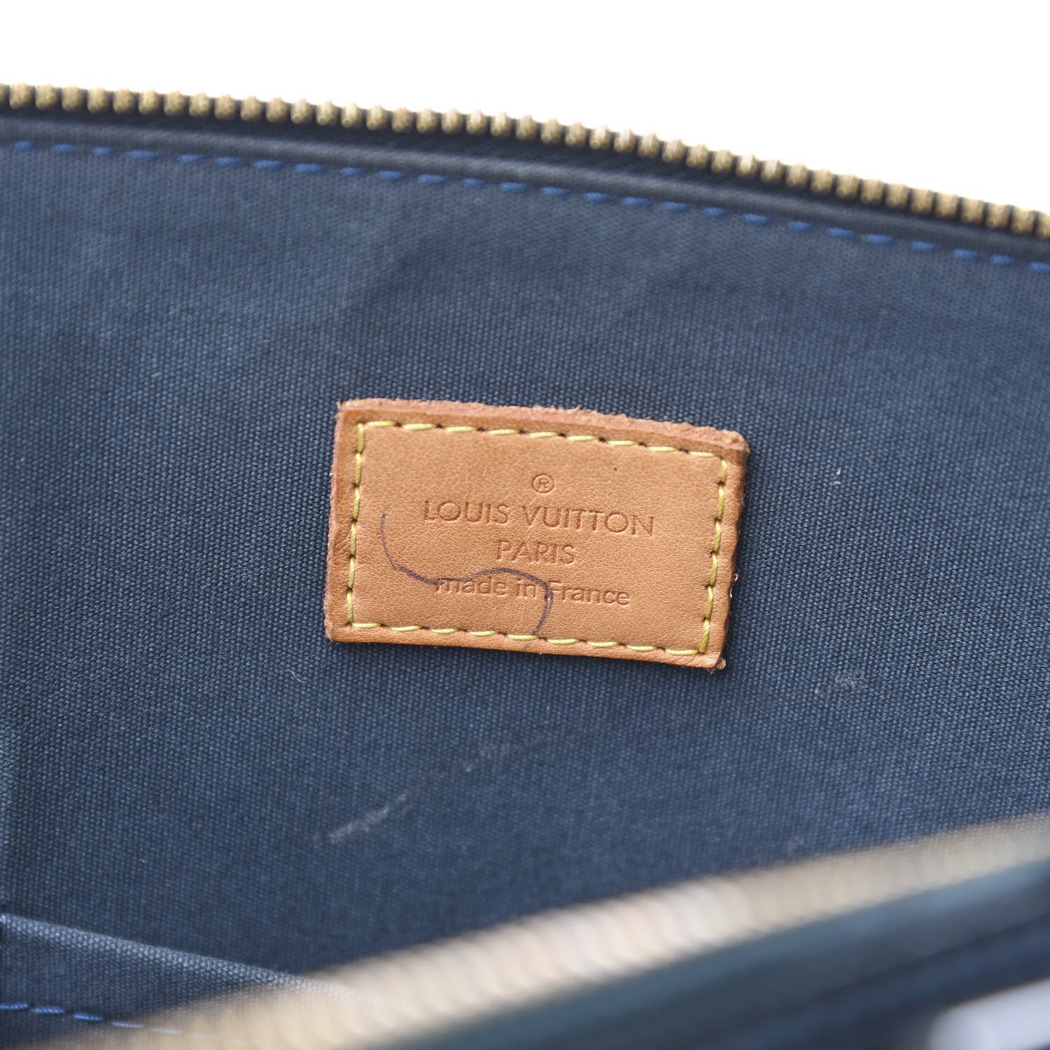 Louis Vuitton Vernis Alma MM Blue Nuit 7 of 19