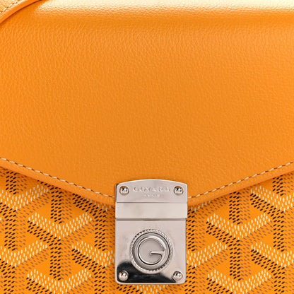 Goyard Goyardine Calfskin Chypre Wallet Pouch Yellow 8 of 14