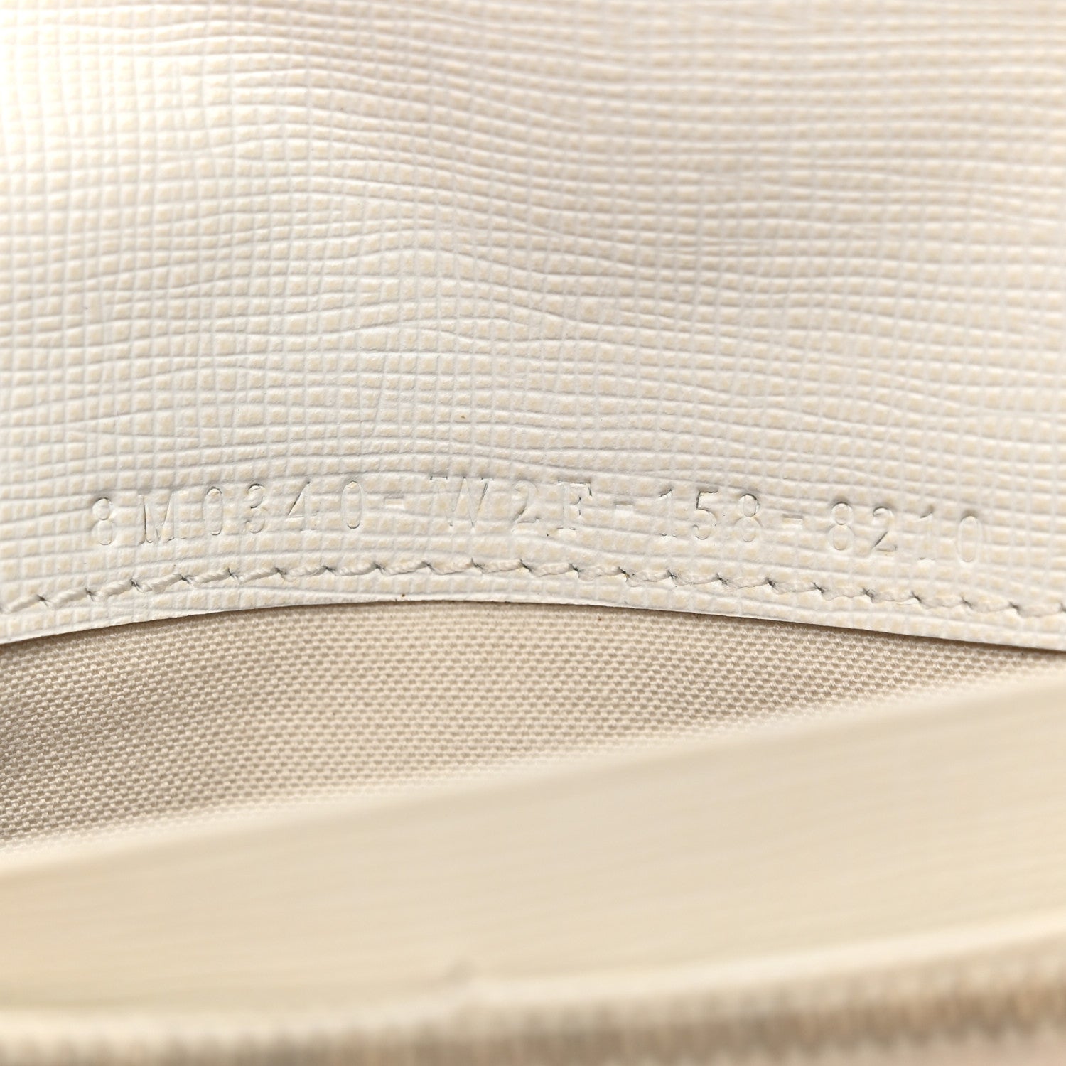 Fendi Vitello Elite Bi-Color Simply Continental Wallet Pesca White Plaster 6 of 11