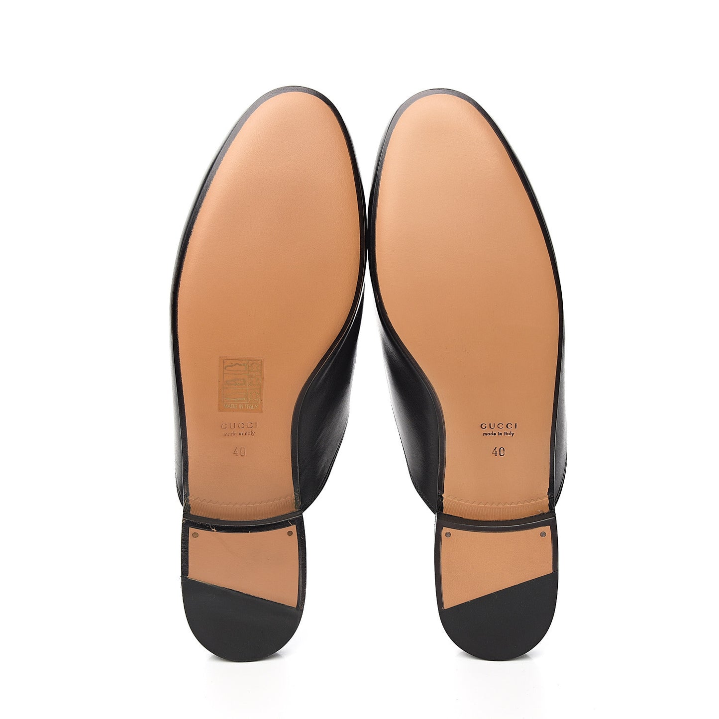 Calfskin Flower Embroidered Princetown Slippers 40 Black