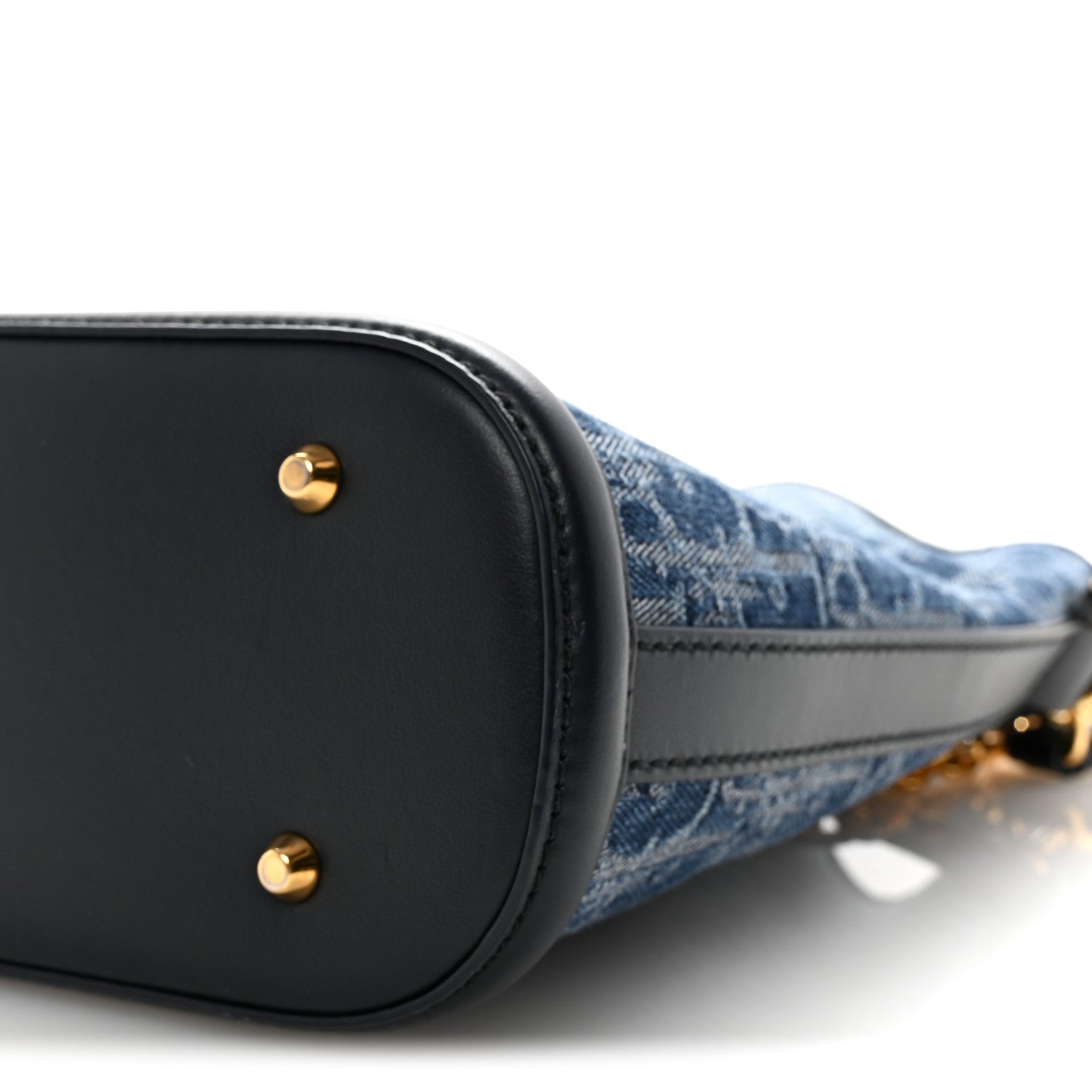 Christian Dior Denim Oblique Jacquard Medium C'est Chain Bucket