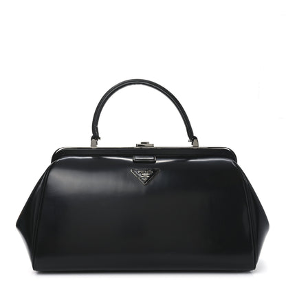 Prada Spazzolato Frame Bag Black 1 of 10