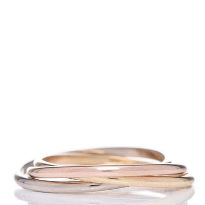 Cartier 18K Pink Yellow White Gold Extra Small Trinity Ring 53 6.25 3 of 5