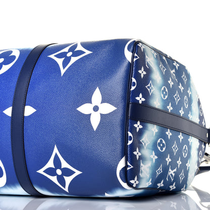 Louis Vuitton Monogram Escale Keepall Bandouliere 50 Blue 8 of 9