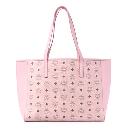 MCM Visetos Medium Portuna Shopper Tote Powder Pink 1 of 11