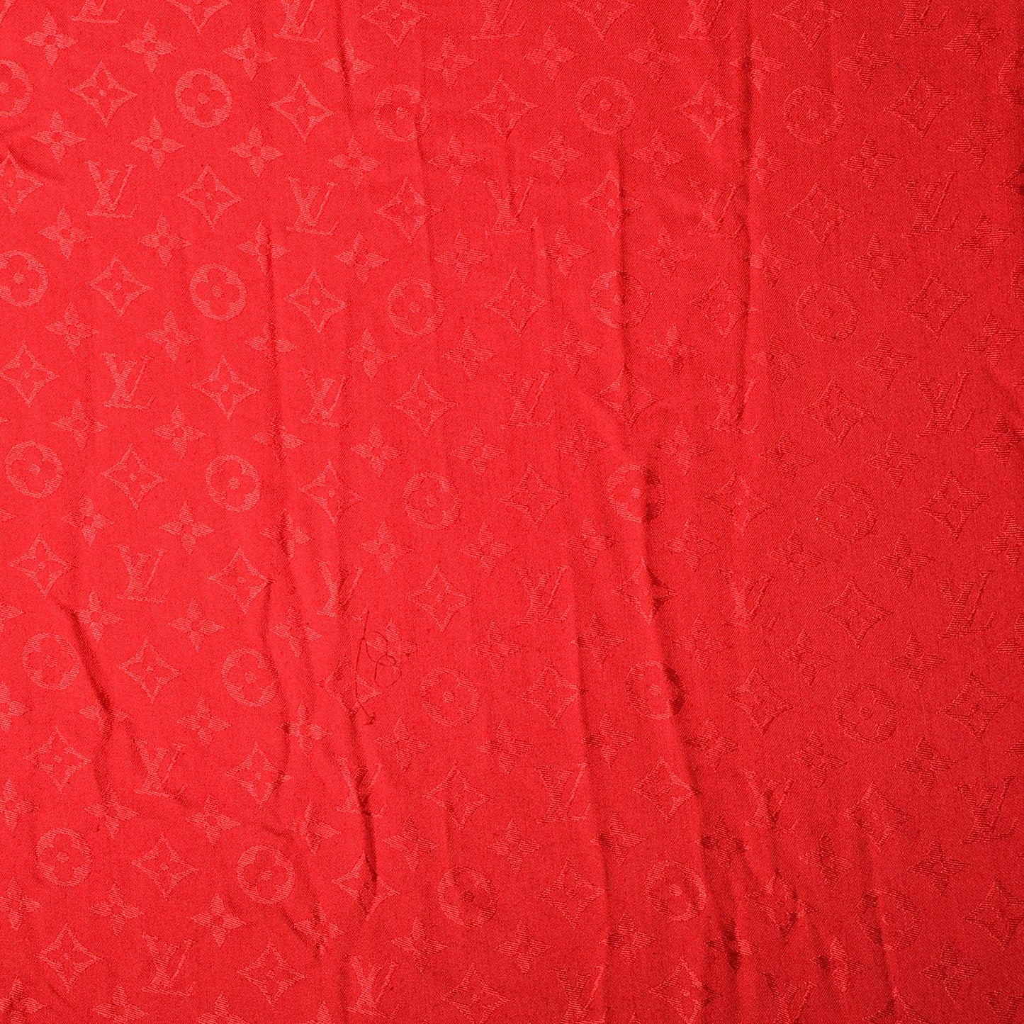 Silk Wool Monogram Shawl Pomme D'Amour