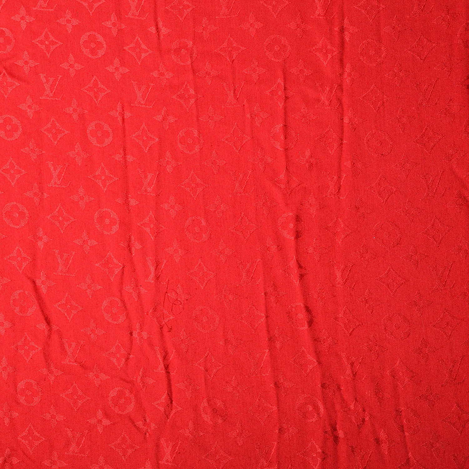 Louis Vuitton Silk Wool Monogram Shawl Pomme D'Amour 4 of 5