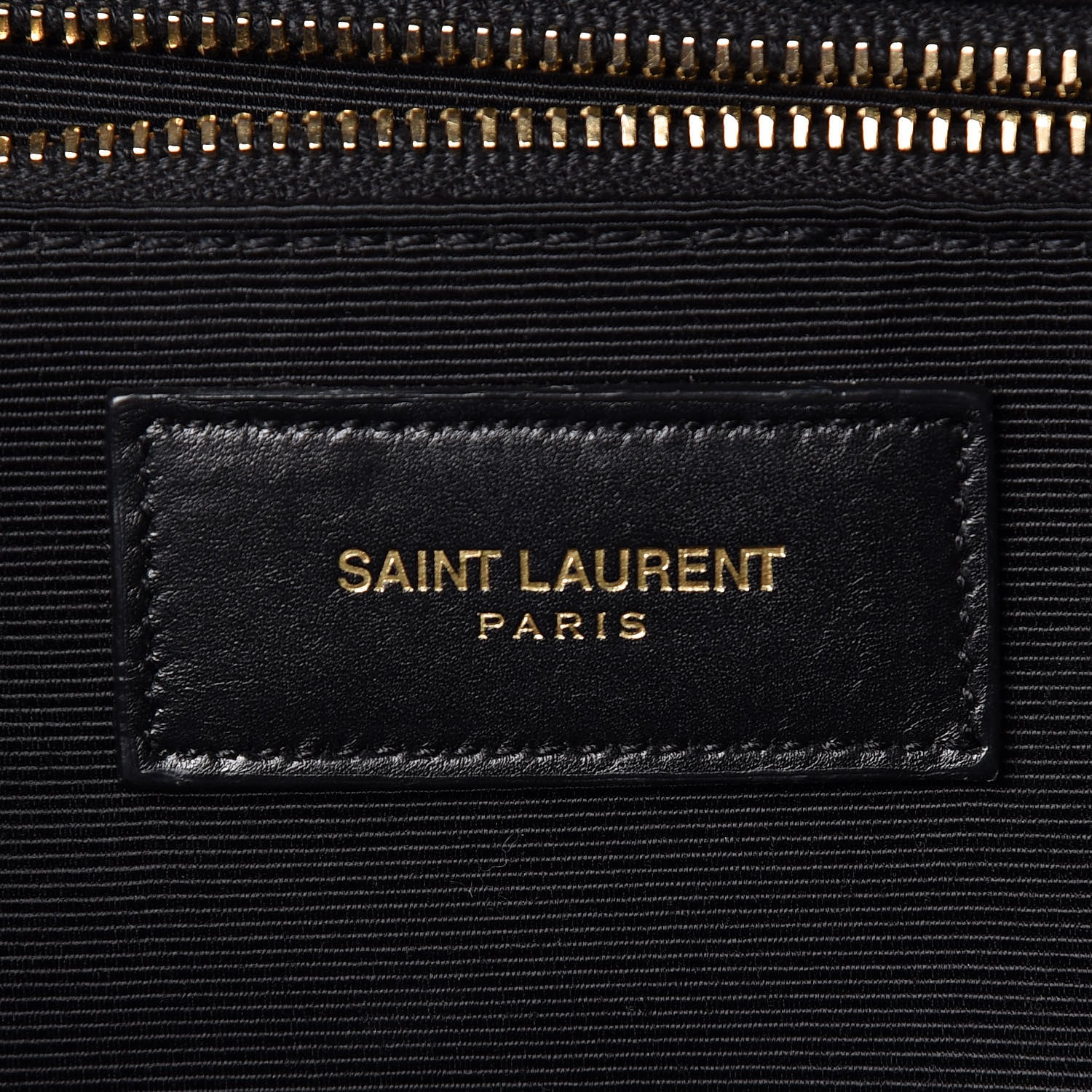 Saint Laurent Smooth Calfskin Matelasse Chevron Large Monogram Satchel Black 6 of 13