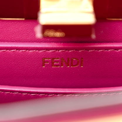 Fendi Shiny Nappa Petite Peekaboo I SEE U Satchel Ciclamino Pilar 7 of 10