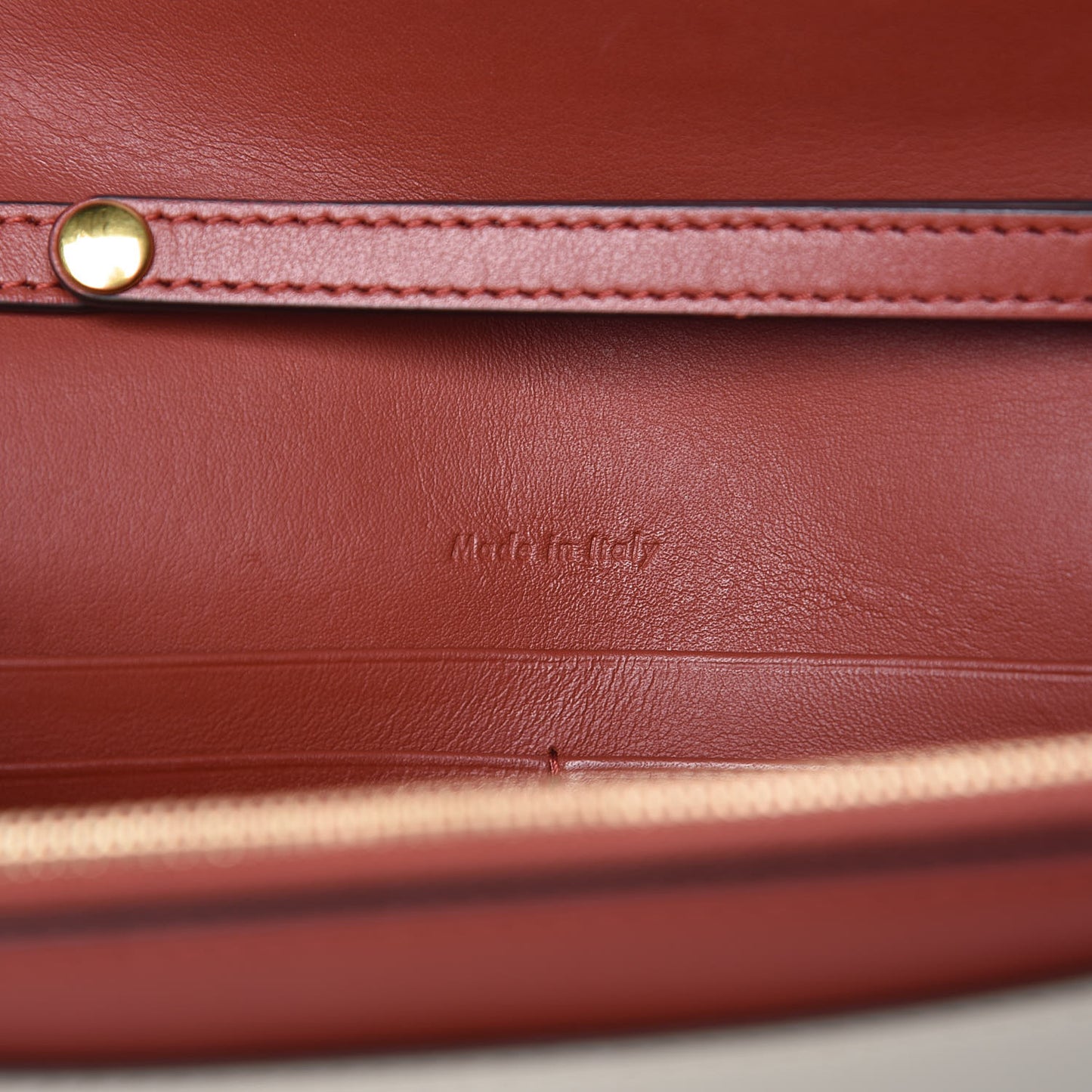 Shiny Calfskin Clutch on a Chain Multicolor