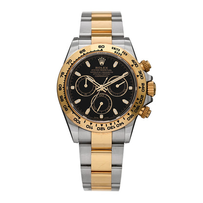 Rolex Stainless Steel 18K Yellow Gold 40mm Oyster Perpetual Cosmograph Daytona Watch Black 116503 1 of 5