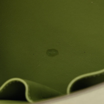 Celine Liege Calfskin Medium Classic Box Flap Bag Army Green 11 of 15