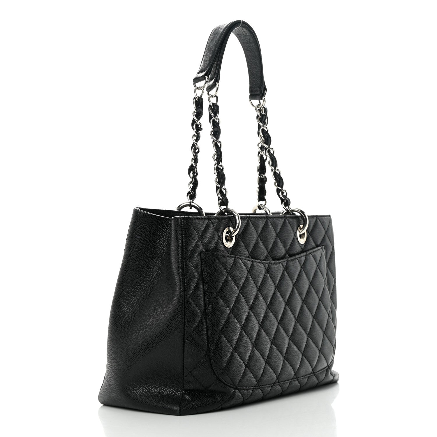 Chanel Caviar Quilted Grand Shopping Tote GST Black 3 of 15