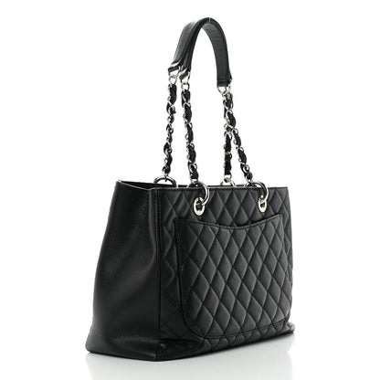 Chanel Caviar Quilted Grand Shopping Tote GST Black 3 of 15
