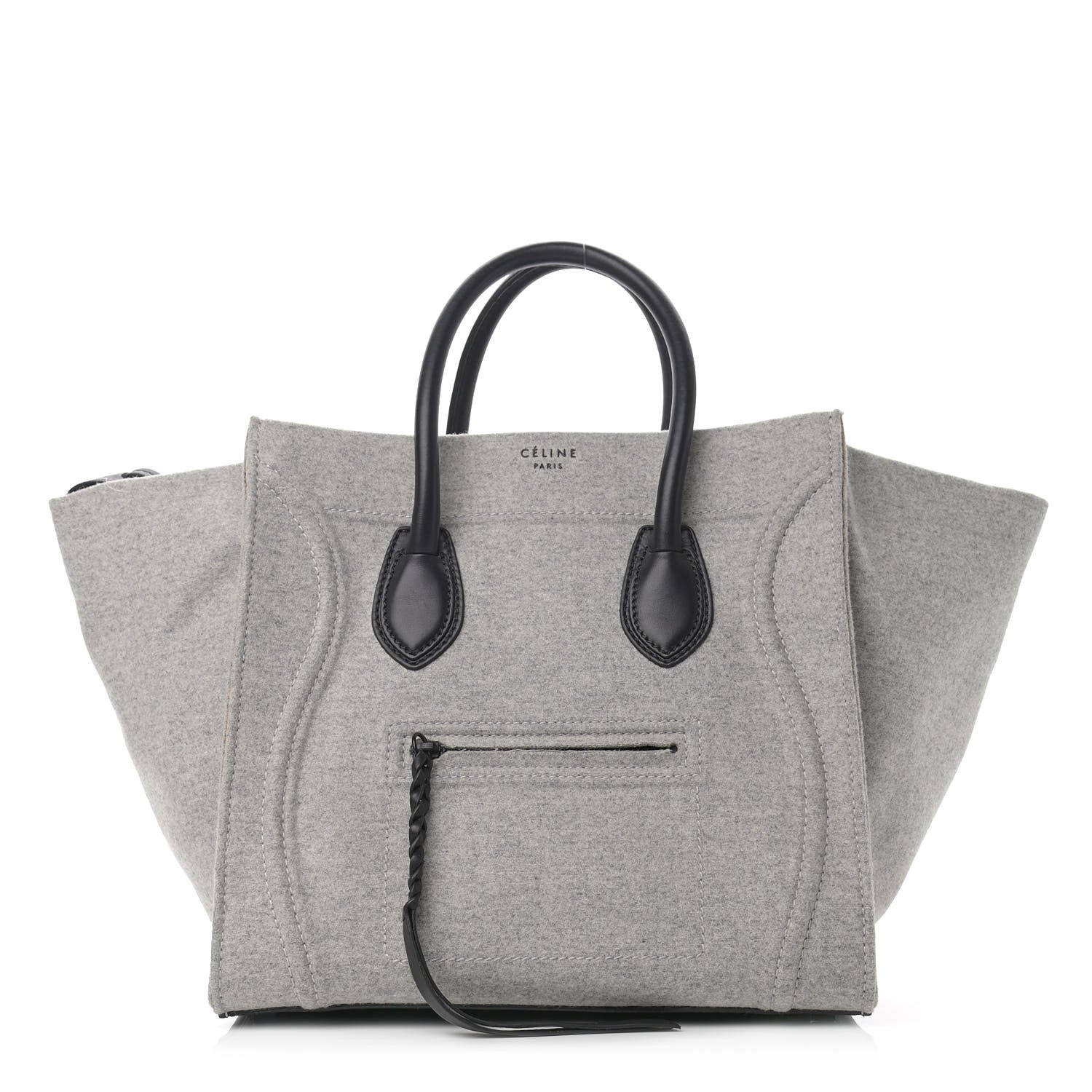 Celine Felt Medium Phantom Luggage Pearl Grey 1 of 11