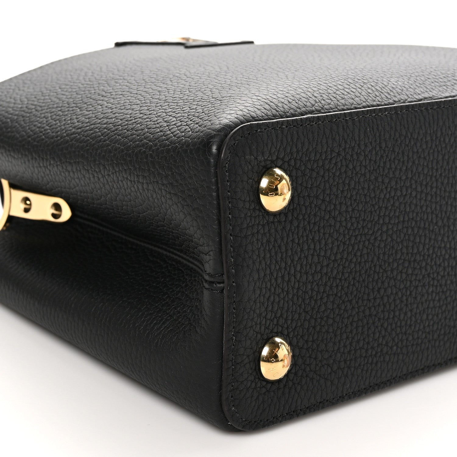 Louis Vuitton Taurillon Capucines MM Black Fuchsia 8 of 9