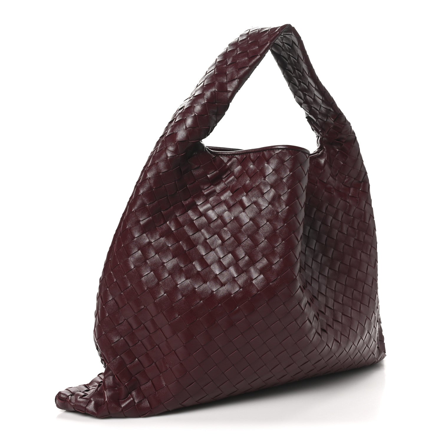 Bottega Veneta Calfskin Intrecciato Large Hop Barolo 3 of 9