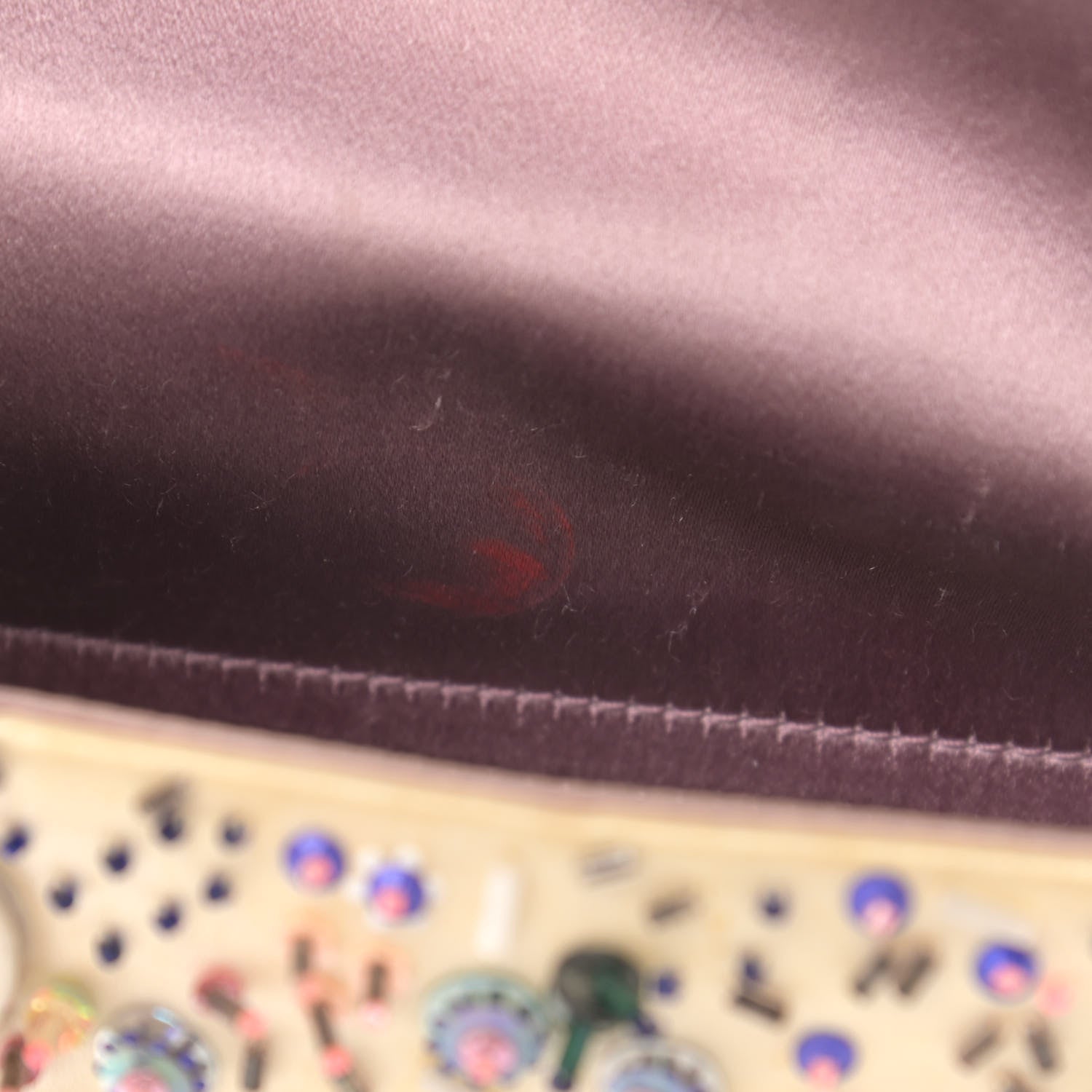 Christian Dior Satin Embroidered Beaded Mini Lady Dior Pink Multicolor 14 of 15