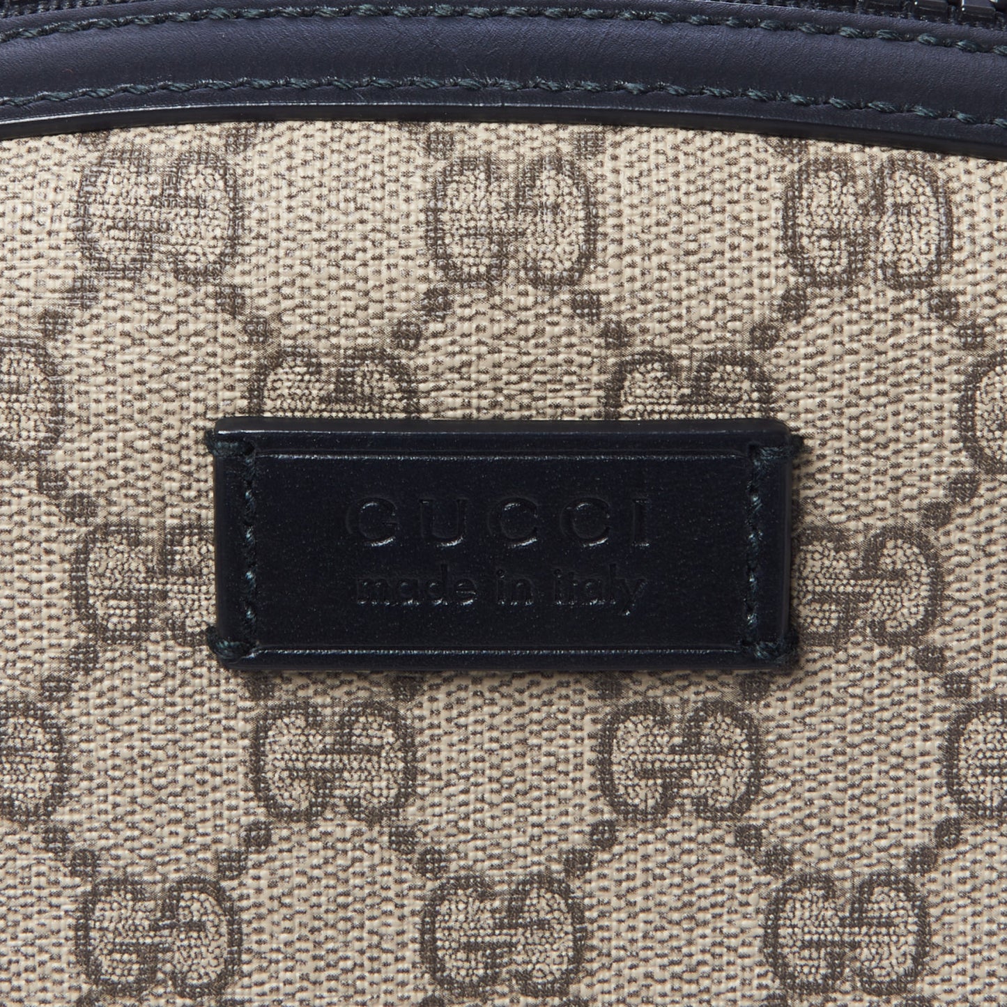 GG Supreme Monogram Medium Backpack Black