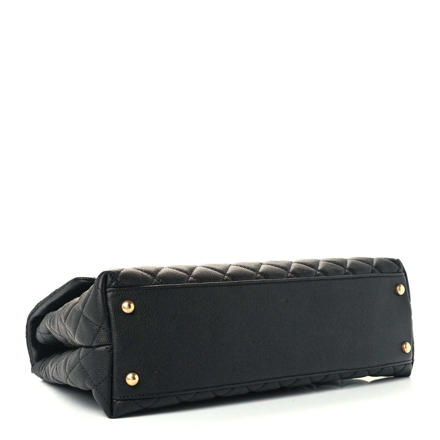 Chanel Caviar Quilted Medium Coco Handle Flap Black 4 of 12