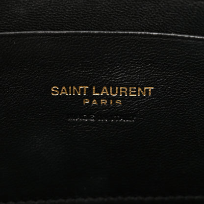 Saint Laurent Grain De Poudre Matelasse Monogram Mini Lou Camera Bag Black 6 of 11
