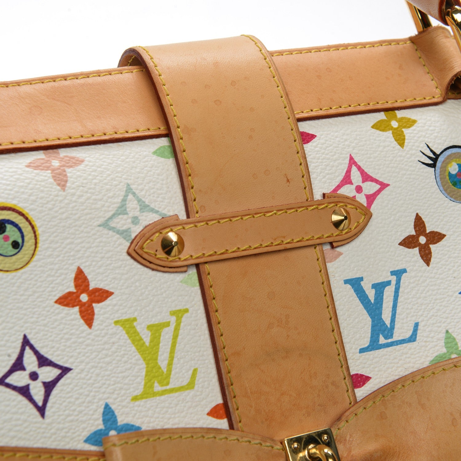 Louis Vuitton Monogram Multicolor Murakami Eye Love You White 9 of 13