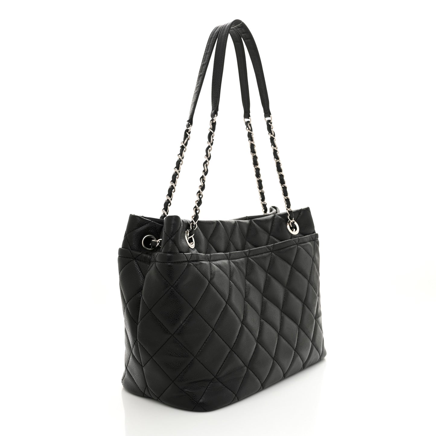 Caviar Quilted CC Timeless Soft Tote Black
