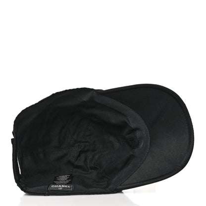 Chanel Silk Pearl CC Cap Hat Black 6 of 7