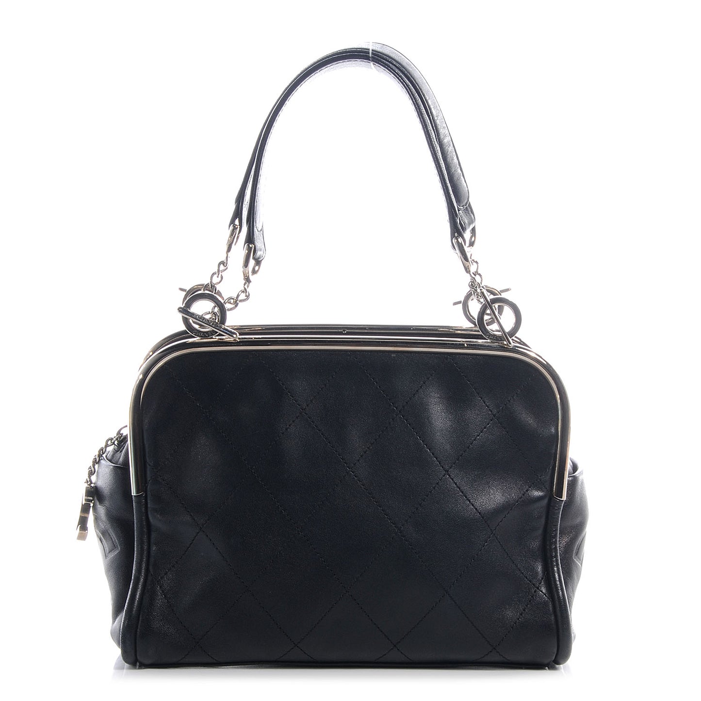 Lambskin Ultimate Soft Frame Bag Black
