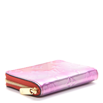 Louis Vuitton Metallic Vernis Degrade Zippy Coin Purse Pink Red 3 of 7