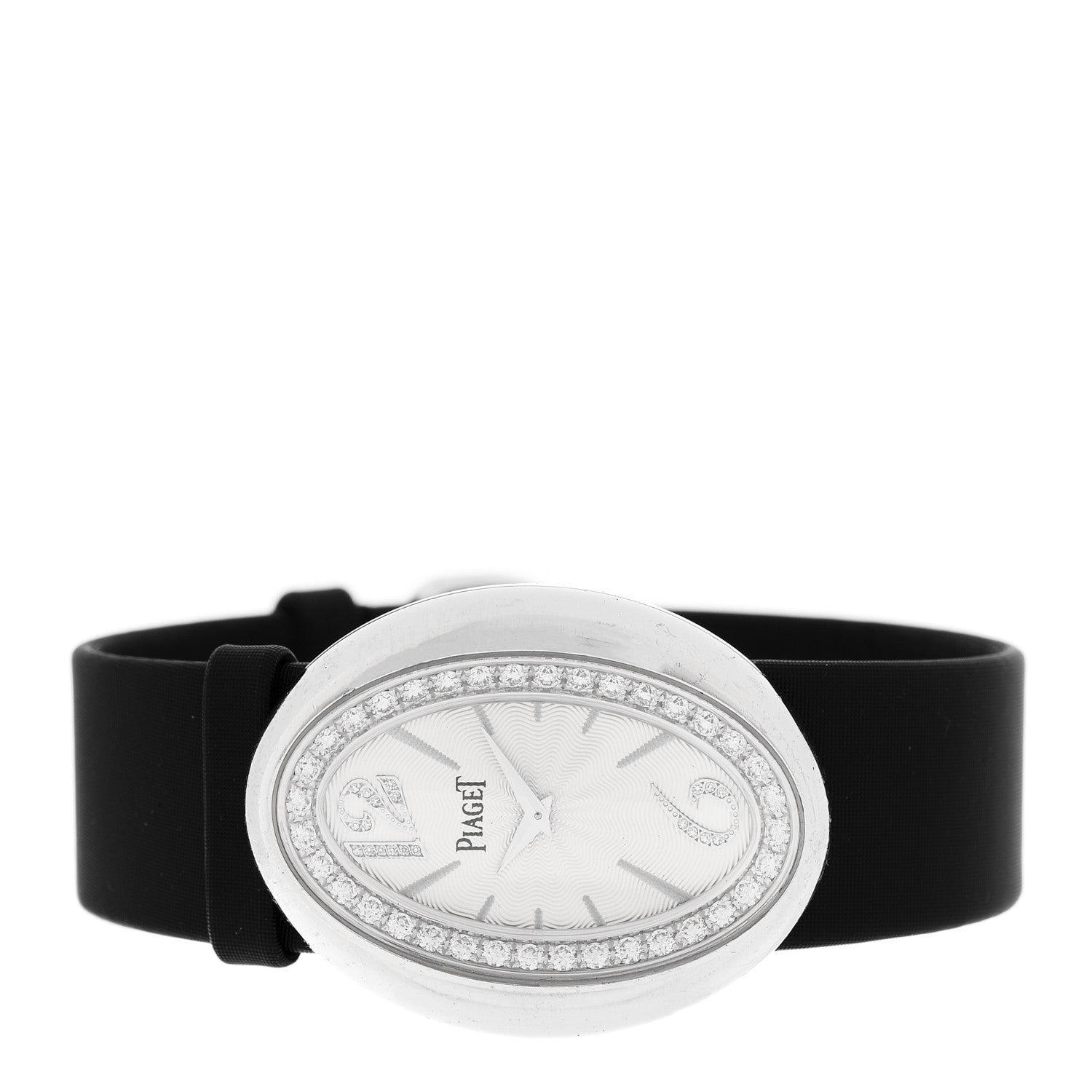 Piaget 18K White Gold Satin Diamond Bezel 31mm Limelight Magic Hour Quartz Watch 2 of 5