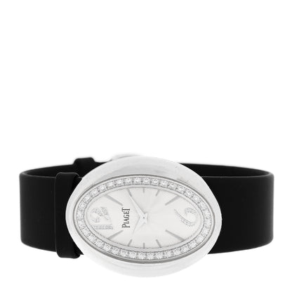 Piaget 18K White Gold Satin Diamond Bezel 31mm Limelight Magic Hour Quartz Watch 2 of 5