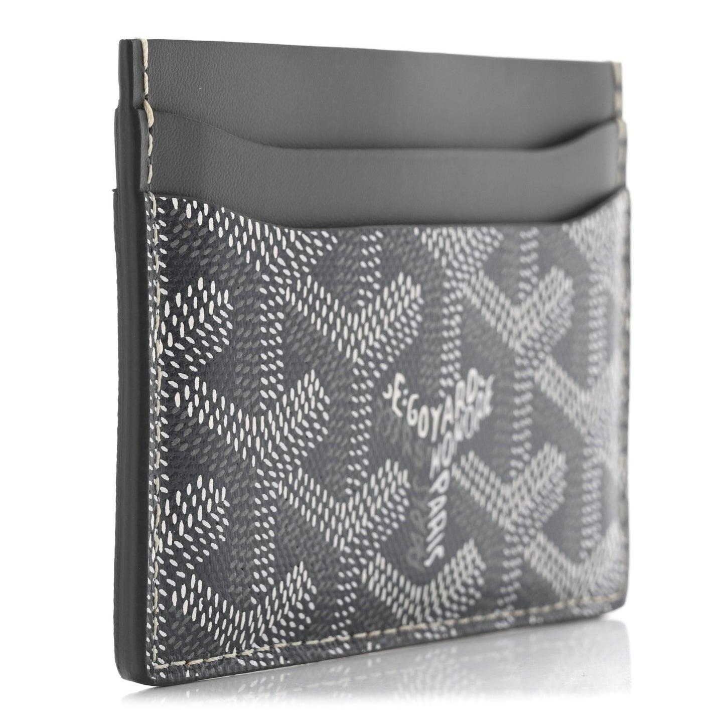 Goyardine Saint Sulpice Card Holder Grey