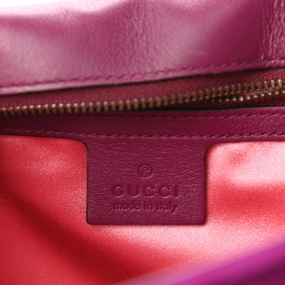 Gucci Velvet Matelasse Medium GG Marmont Shoulder Bag Fuchsia Violet Cyclamen 6 of 13