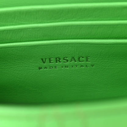 Versace Patent Quilted Virtus Shoulder Bag Mint 6 of 14