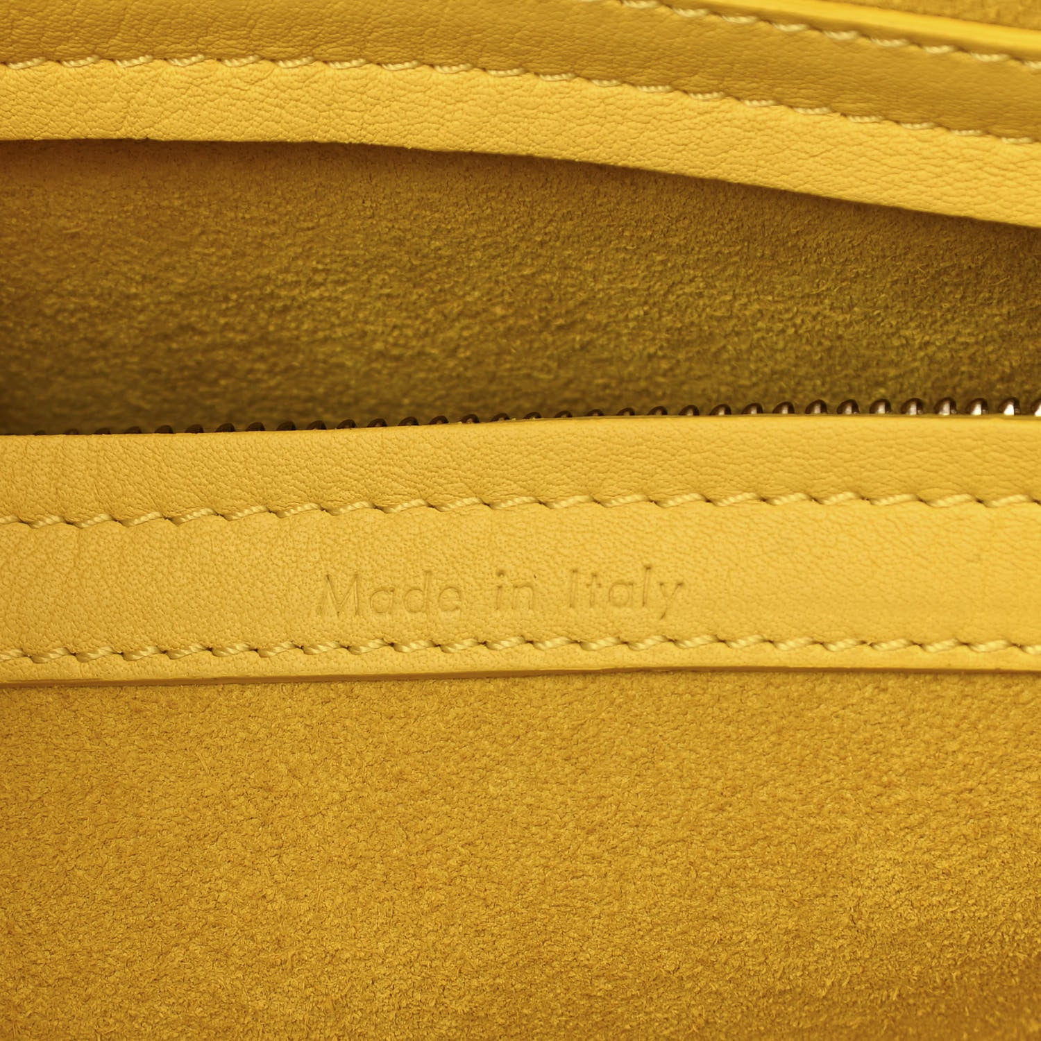 Celine Supple Calfskin Medium Phantom Luggage Sun Yellow 5 of 13