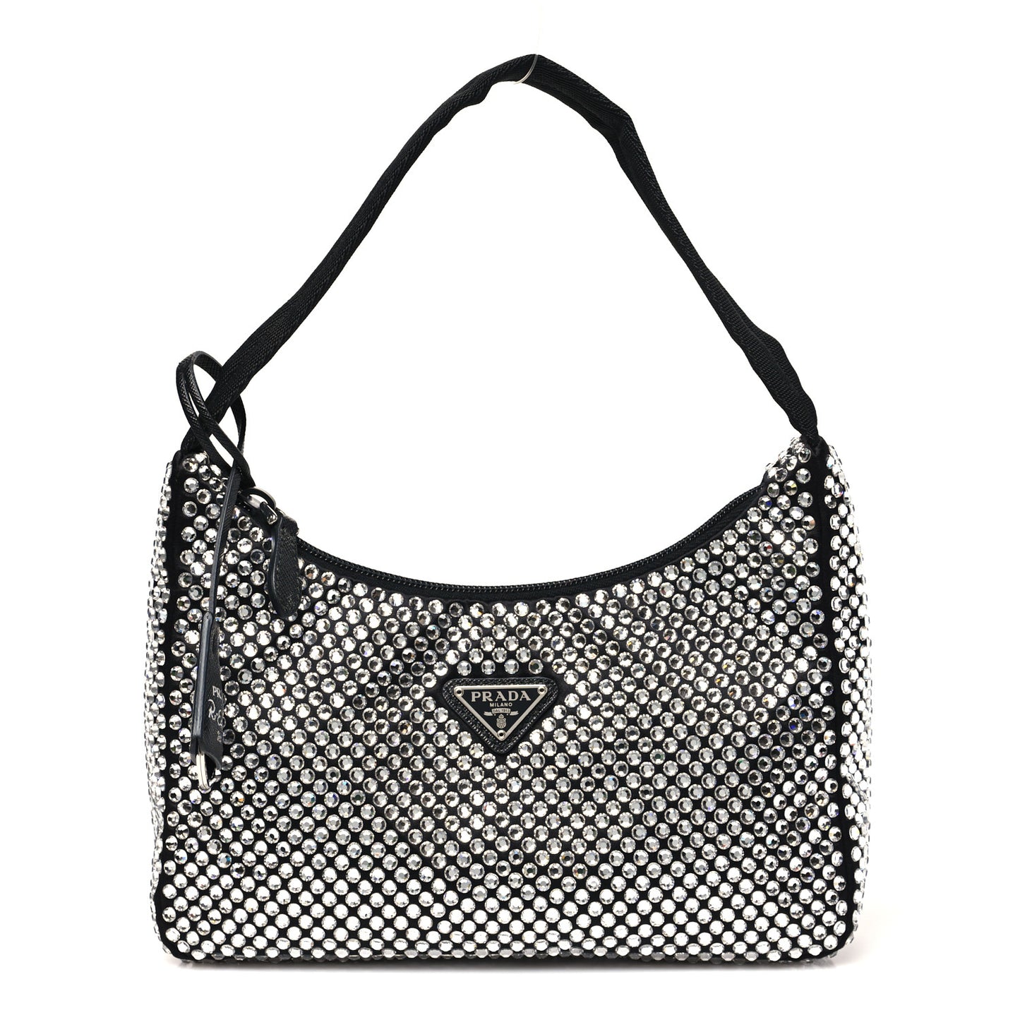 Satin Crystal Mini Re-Edition 2000 Bag Cristal