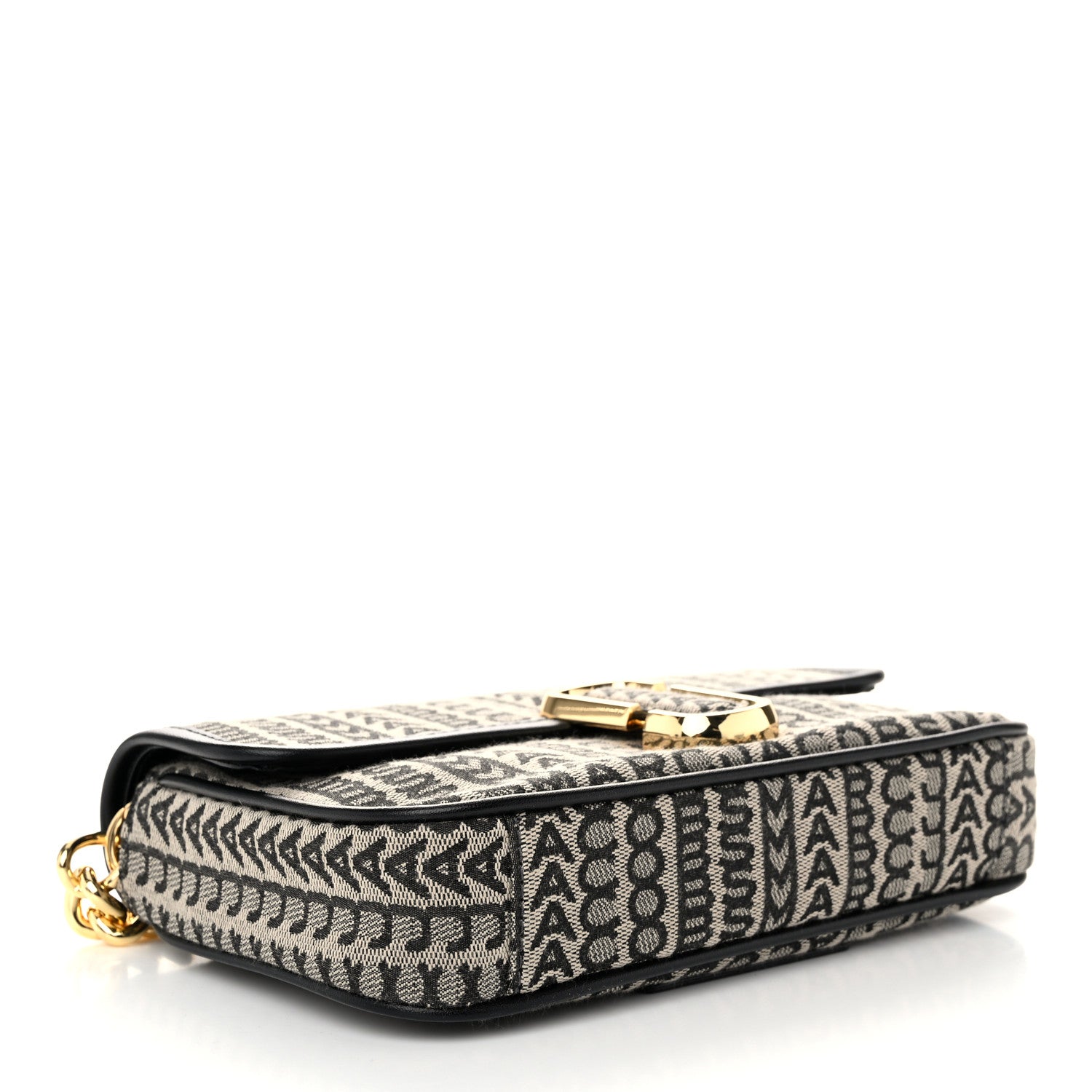 Marc Jacobs Cotton Jacquard The Monogram J Marc Shoulder Bag Beige Multi 3 of 9