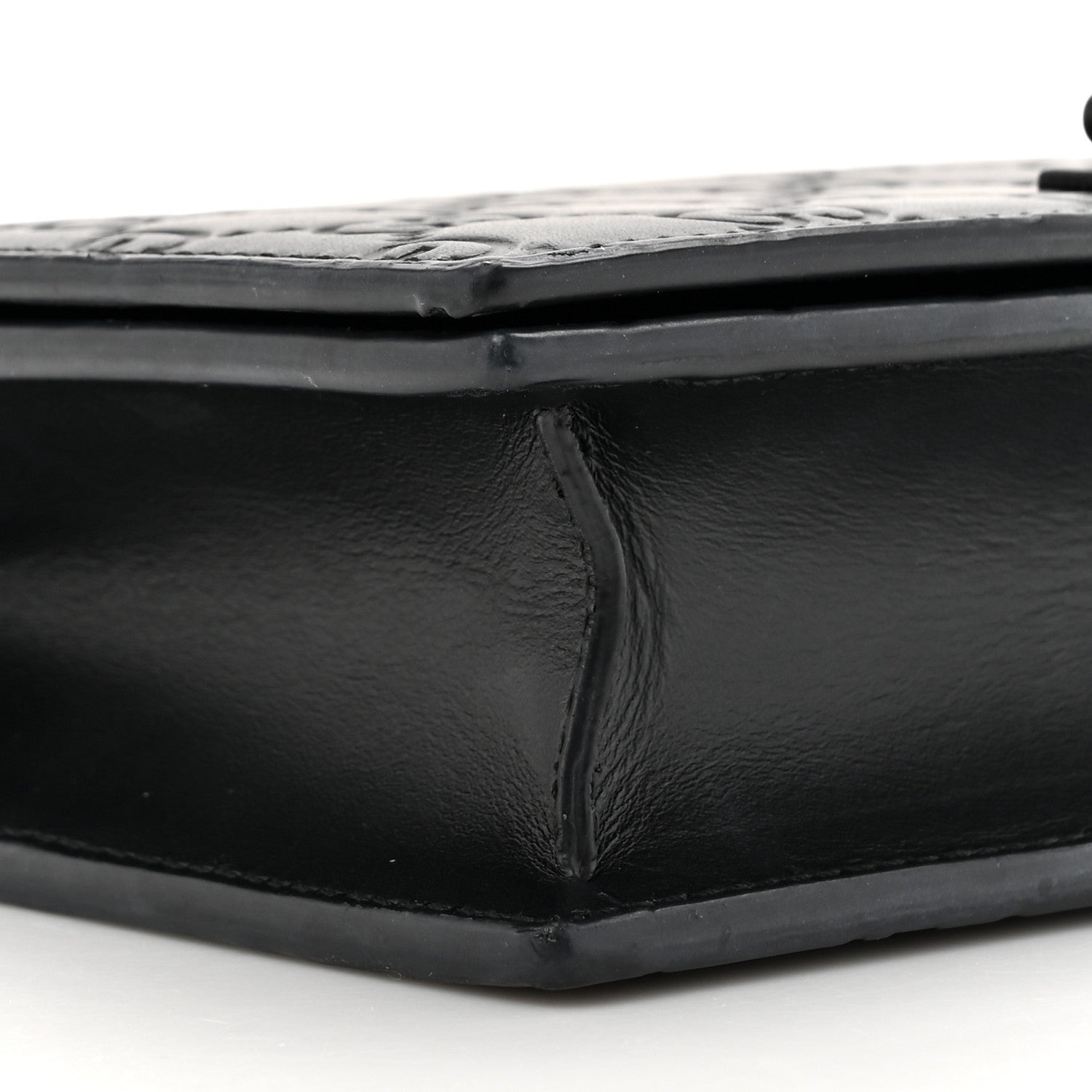 Gucci Guccissima Signature Bowy Chain Wallet Black 9 of 10