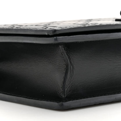 Gucci Guccissima Signature Bowy Chain Wallet Black 9 of 10