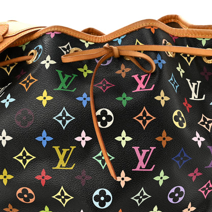 Louis Vuitton Monogram Multicolor Petit Noe Black 8 of 12
