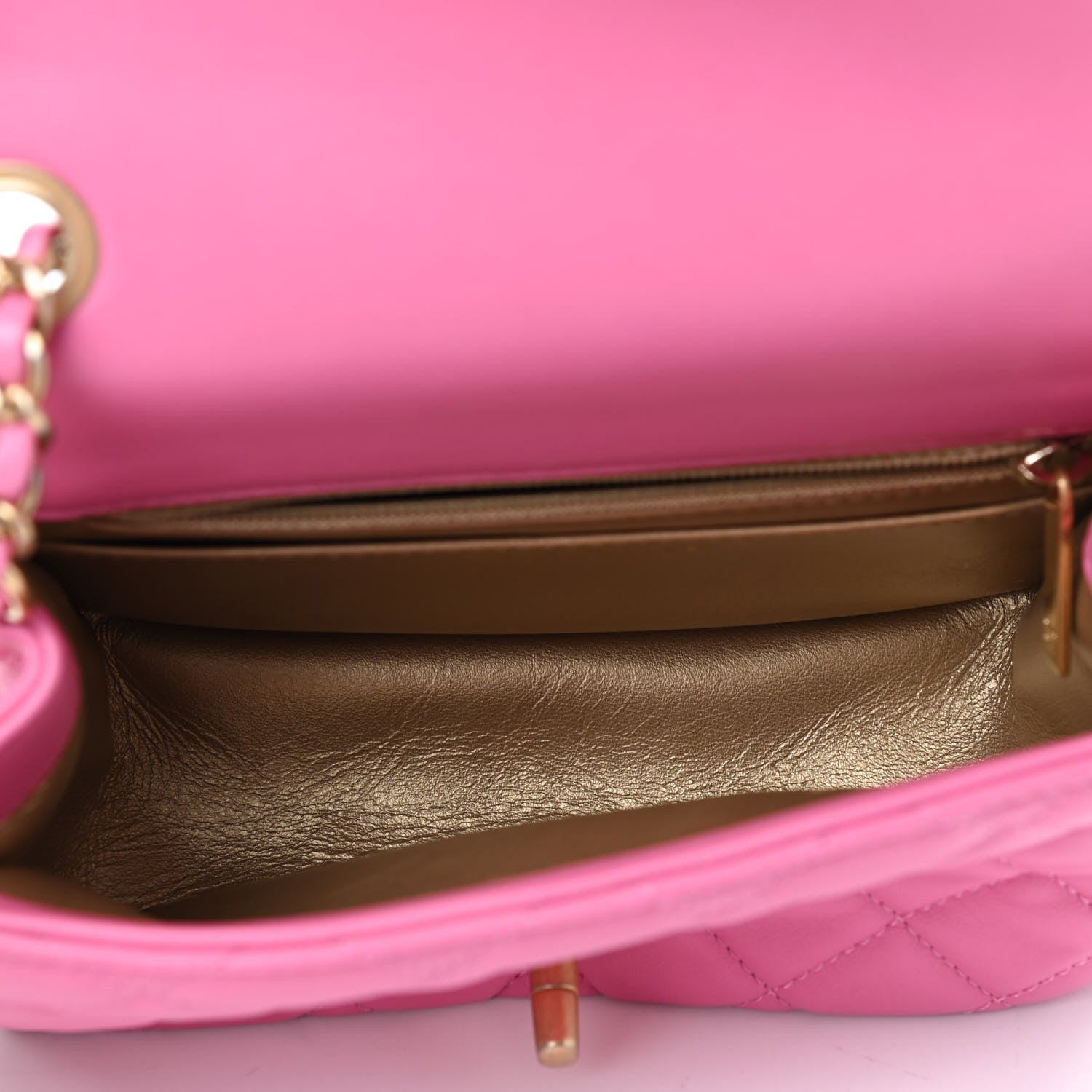 Chanel Lambskin Quilted Mini Pearl Crush Flap Pink 5 of 9