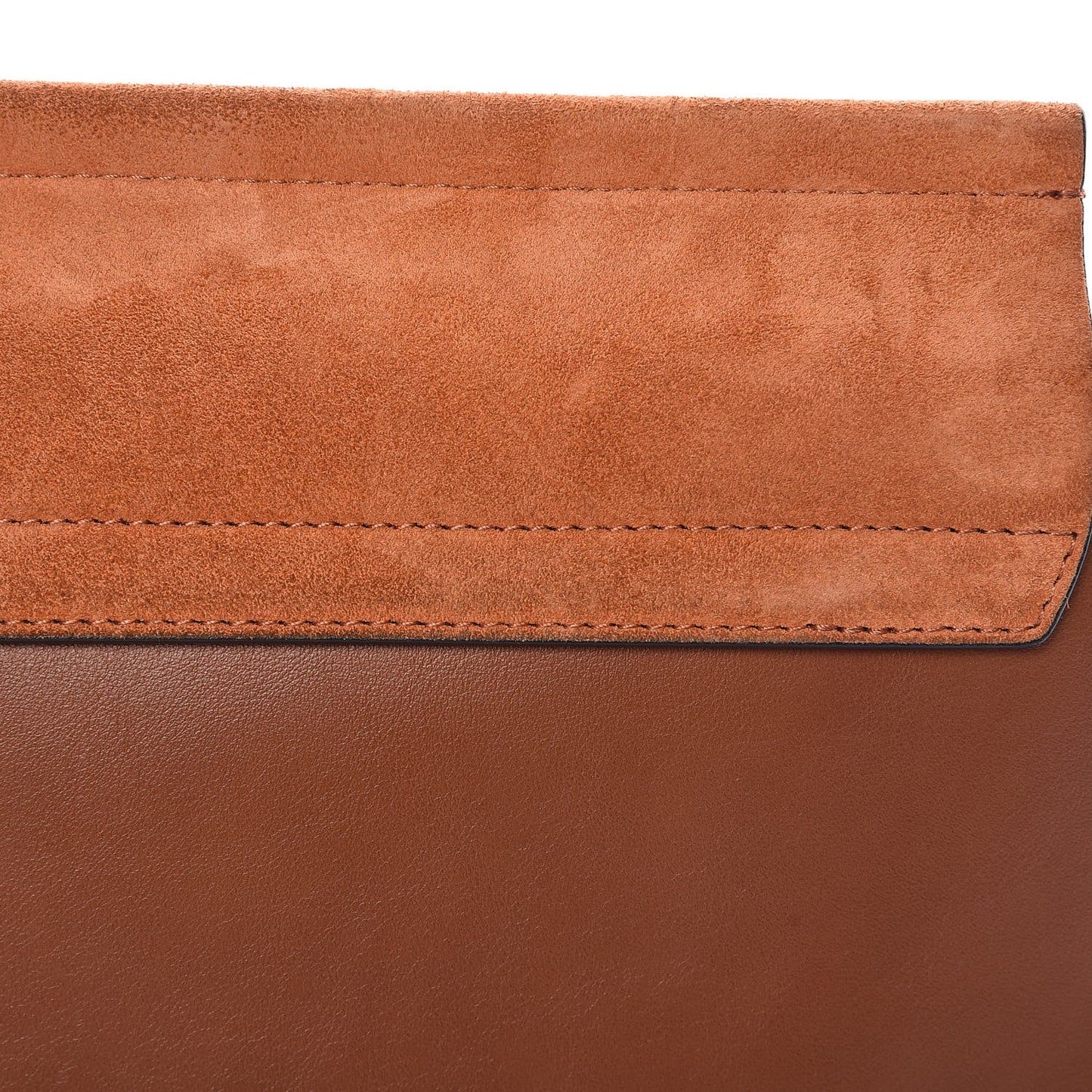 Suede Calfskin Medium Faye Shoulder Bag Tobacco