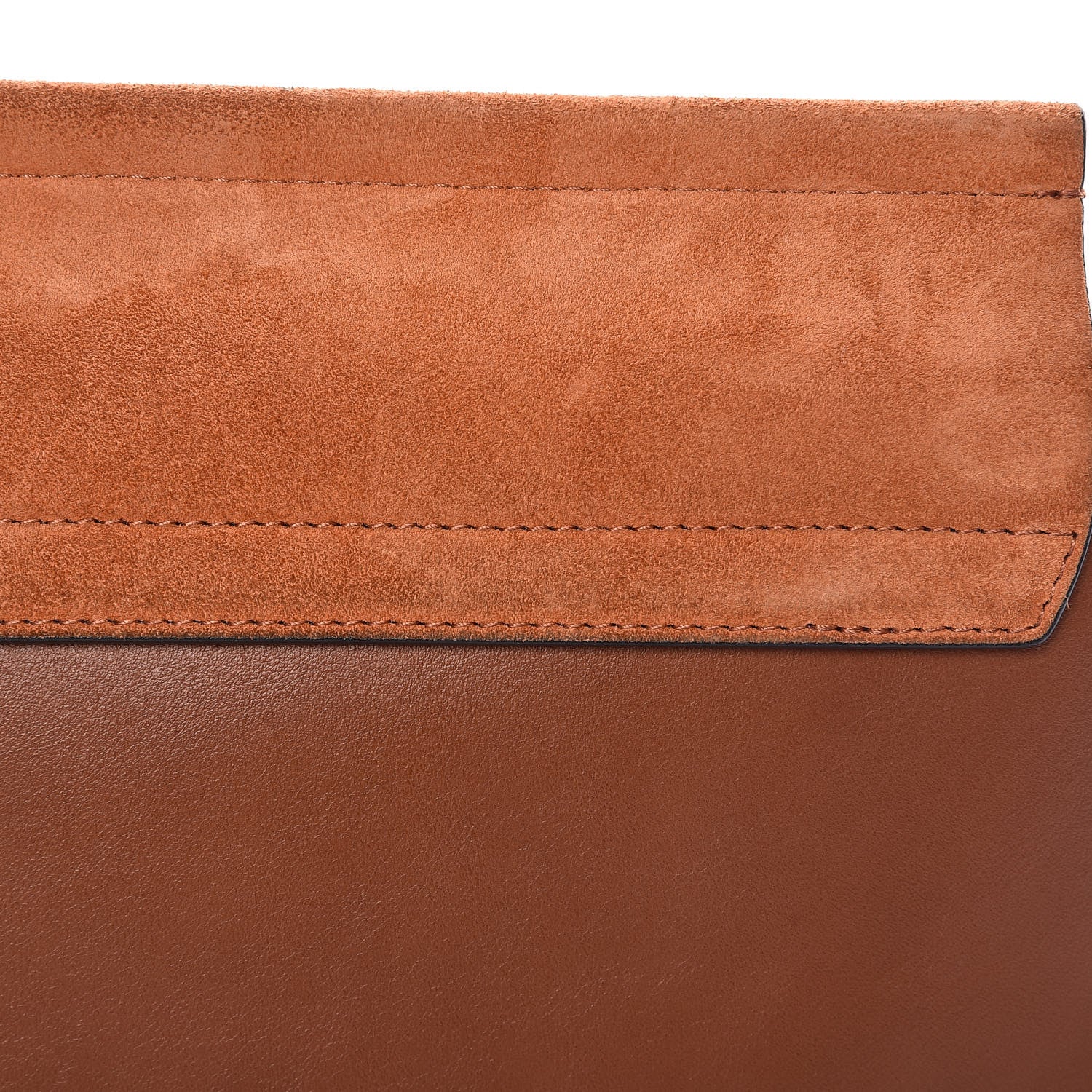 Chloe Suede Calfskin Medium Faye Shoulder Bag Tobacco 9 of 9