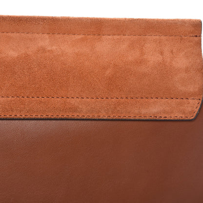 Chloe Suede Calfskin Medium Faye Shoulder Bag Tobacco 9 of 9