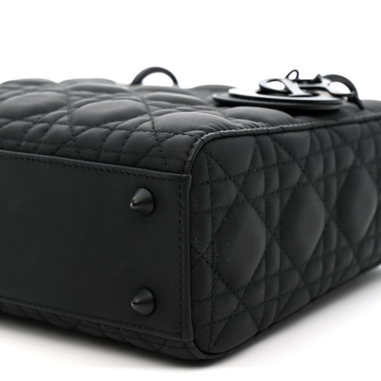 Christian Dior Ultra Matte Calfskin Cannage Small My ABCDior Lady Dior Black 9 of 11