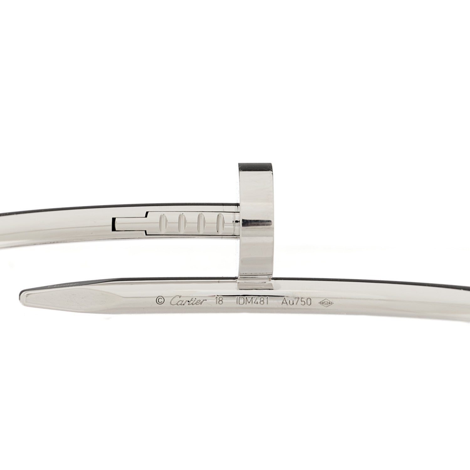 Cartier 18K White Gold Juste Un Clou Bracelet 18 2 of 3